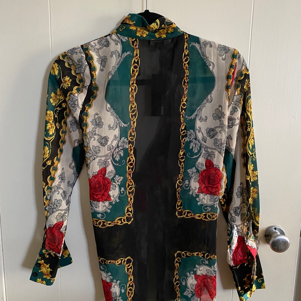 Printed Blouse - Size Small - Picture 5 of 5